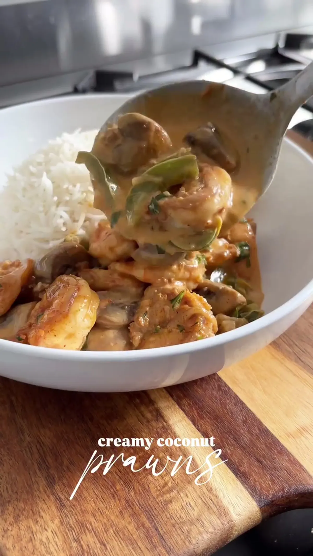 Creamy Coconut Prawns