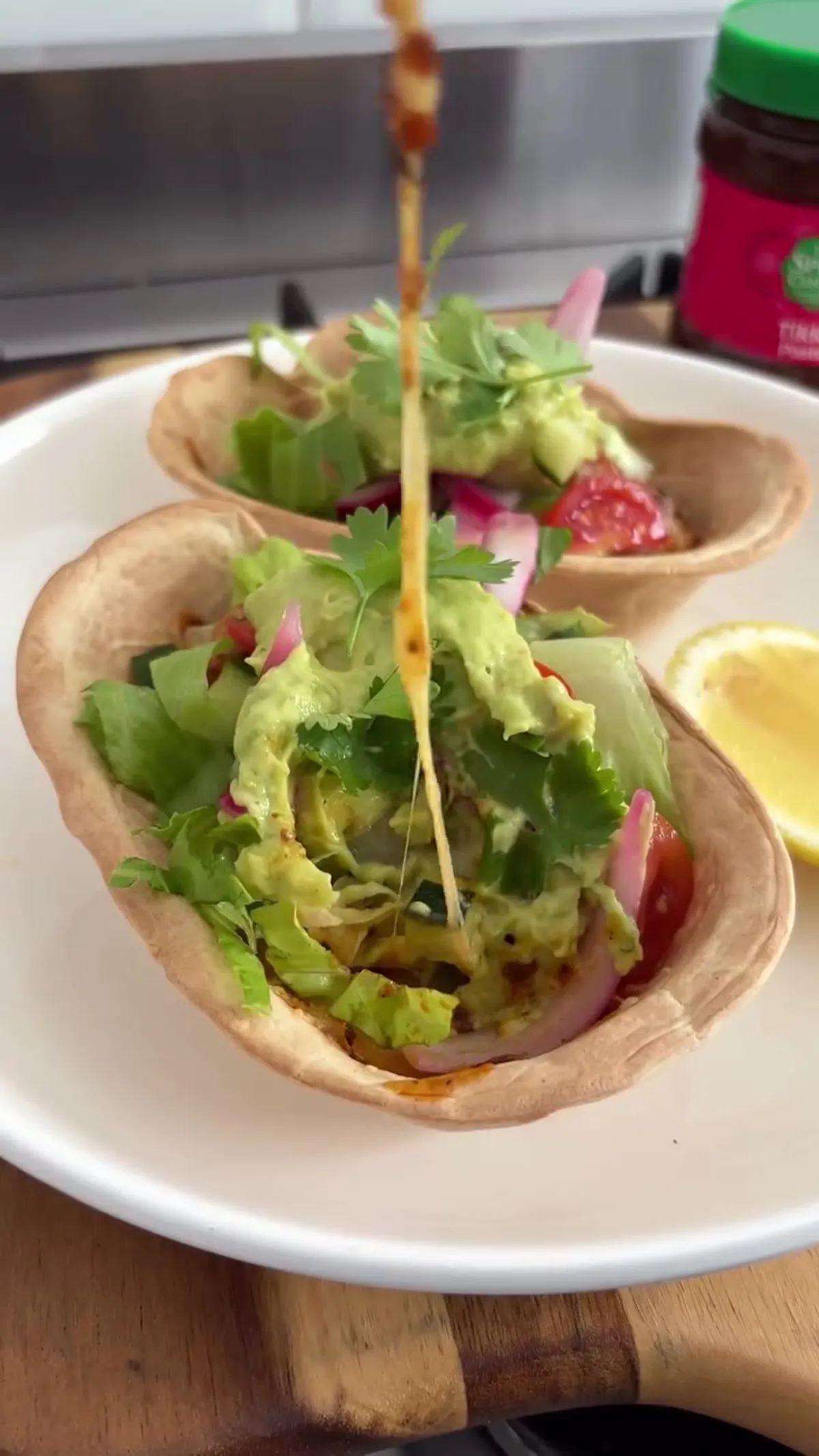 Cheesy Tikka Chicken Taco Boats